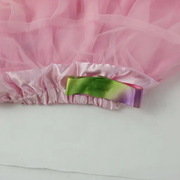 Pochew Girls Rainbow Tulle Tutu Skirt Pastel Ruffle Dress Up Costume