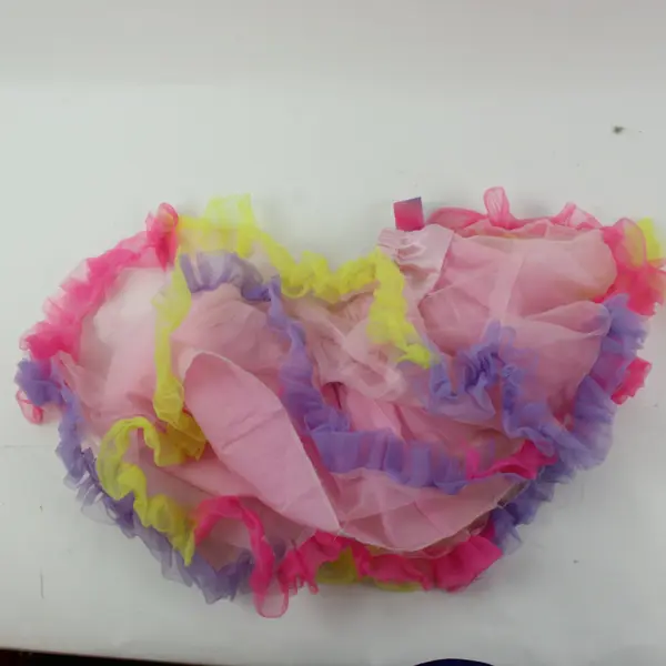 Pochew Girls Rainbow Tulle Tutu Skirt Pastel Ruffle Dress Up Costume