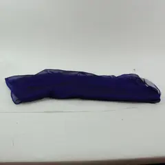 Dark Purple Lightweight Frayed-End Scarf Wrap 44 x 23 in