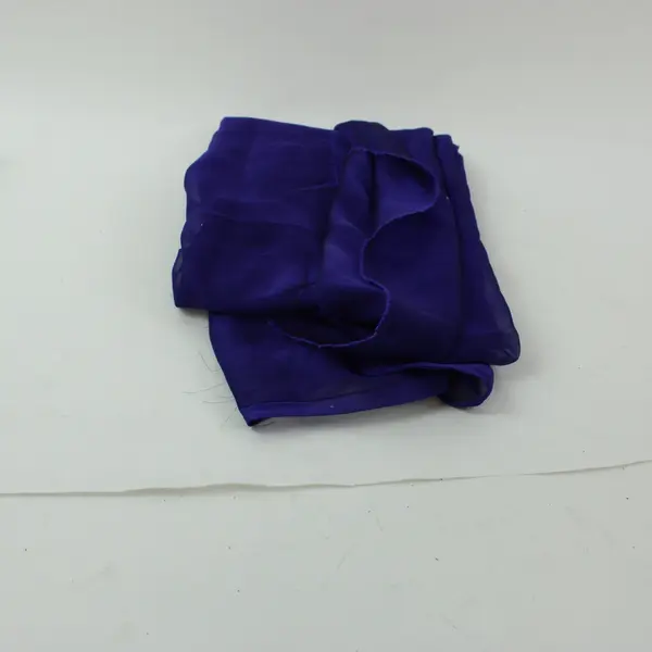 Dark Purple Lightweight Frayed-End Scarf Wrap 44 x 23 in