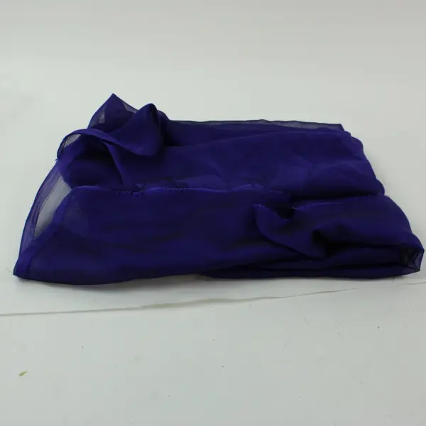 Dark Purple Lightweight Frayed-End Scarf Wrap 44 x 23 in