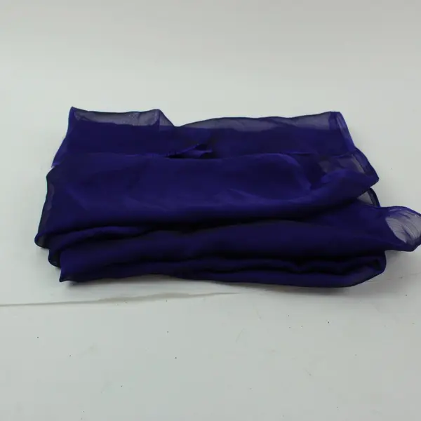 Dark Purple Lightweight Frayed-End Scarf Wrap 44 x 23 in