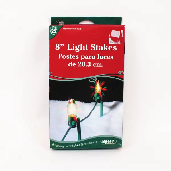 Adams 8-Inch Christmas Light Stakes 25 Count Outdoor Decor