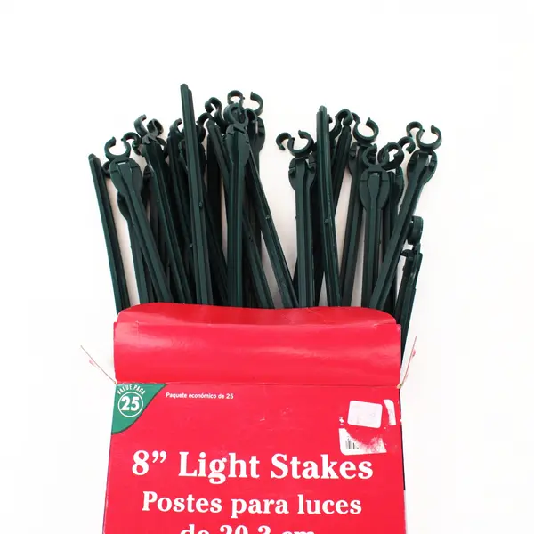 Adams 8-Inch Christmas Light Stakes 25 Count Outdoor Decor