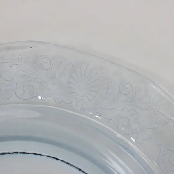  Set of 3 Fostoria Versailles Blue Glass Bread & Butter Plates 6 Inch