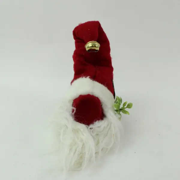 Santa Claus Face Christmas Tree Ornament Pinecone Hat Beard Greenery