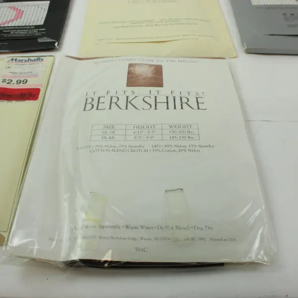Lot of 5 Women's Pantyhose George Berkshire Christian Dior Sizes 2XL-5/6XL