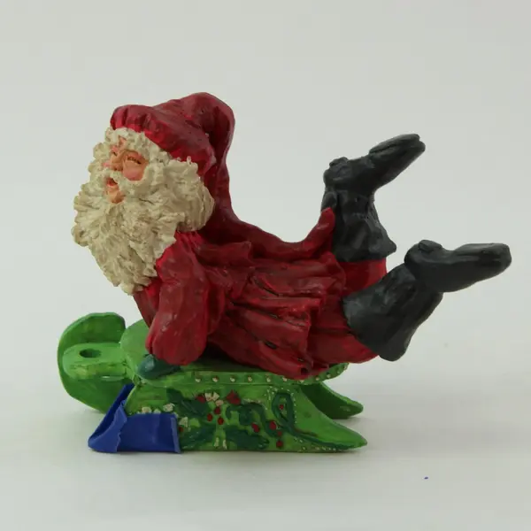 Silvestri Santa Claus Sleigh Wine Bottle Holder Christmas Decor