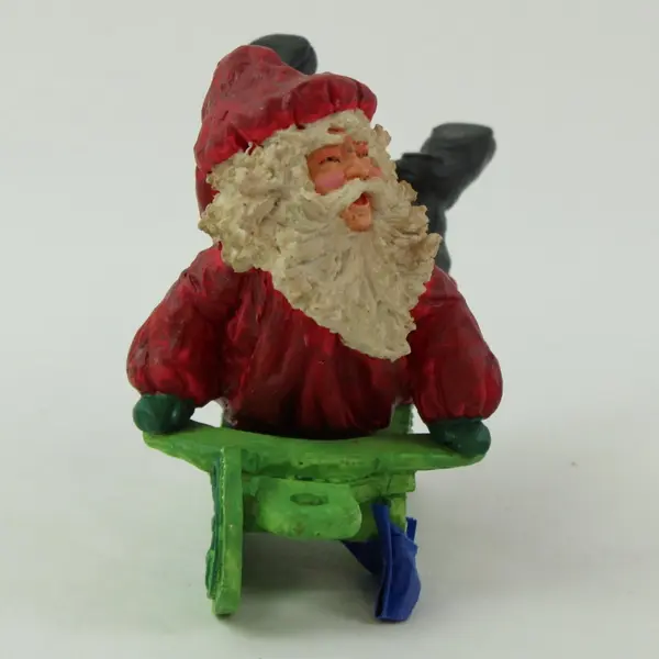 Silvestri Santa Claus Sleigh Wine Bottle Holder Christmas Decor