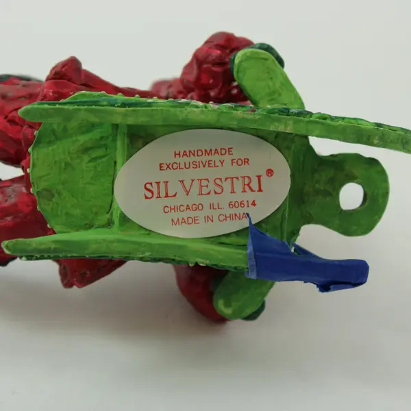 Silvestri Santa Claus Sleigh Wine Bottle Holder Christmas Decor