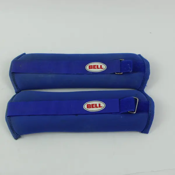 BELL Ankle Wrist Weights Pair Blue Adjustable Hook-and-Loop Straps