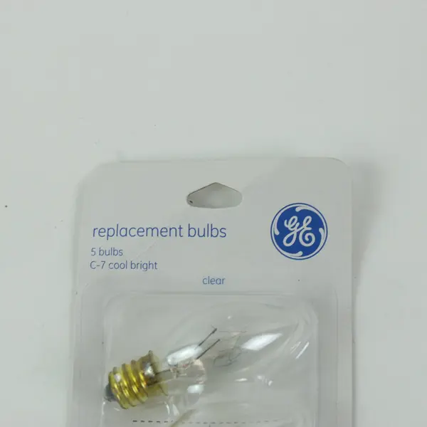 Lot of 3 GE C7 Replacement Christmas Light Bulbs White Clear Orange