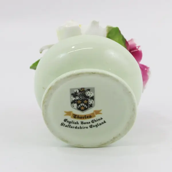 Thorley Bone China Bowl of Flowers Sculpture Staffordshire England