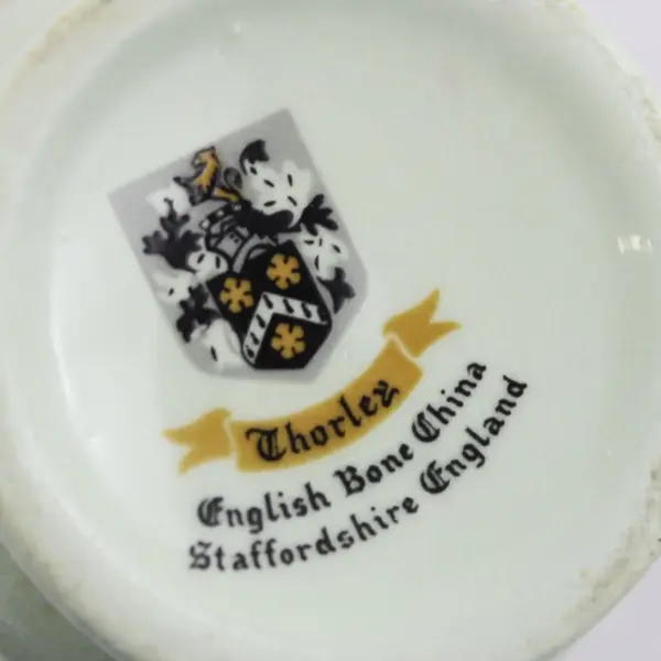 Thorley Bone China Bowl of Flowers Sculpture Staffordshire England