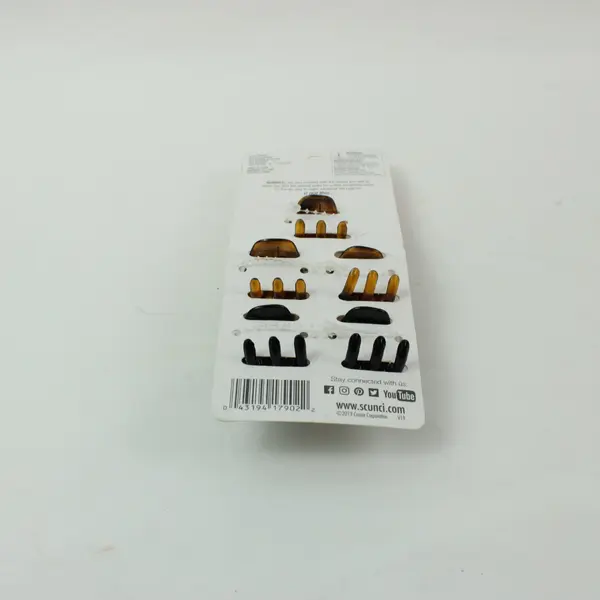 Scunci 5-Piece Jaw Hair Clips Set New with Tags