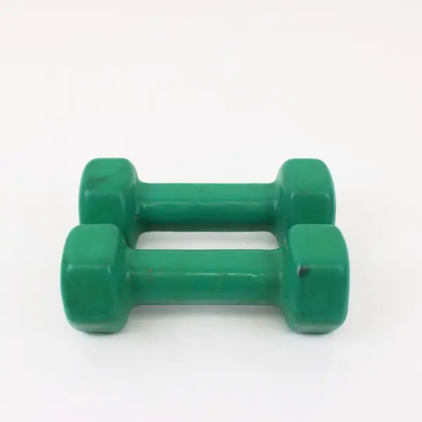 TKO 3 lb Green Hex Dumbbell Pair Hand Weights