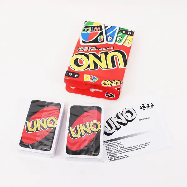 Mattel UNO Card Game Customizable Wild Cards Family Game 2-10 Players