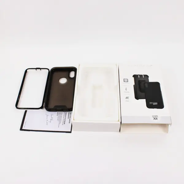 Platinum iPhone XR Protective Case with Holster Kickstand Removable Clip
