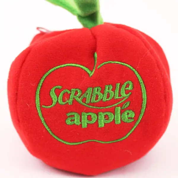 Scrabble Apple Game Parker Brothers Red Travel Game