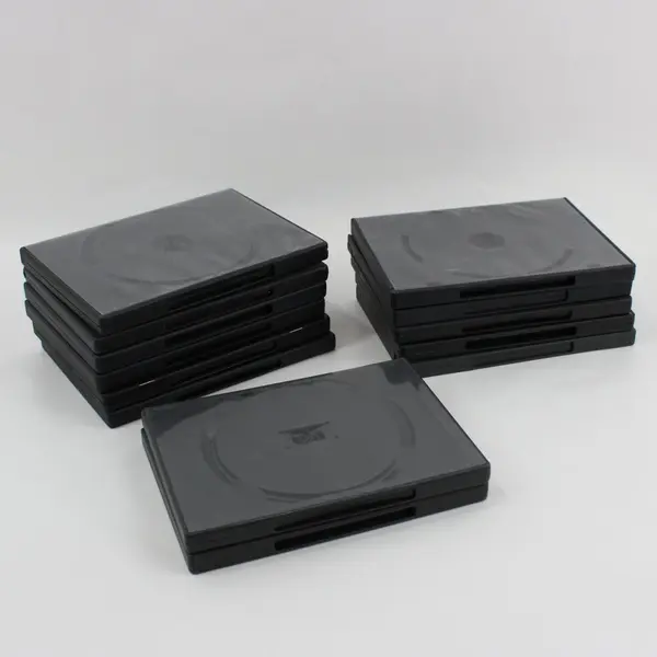 Mixed Lot of 13 Empty DVD Cases Replacement Storage Cases Black