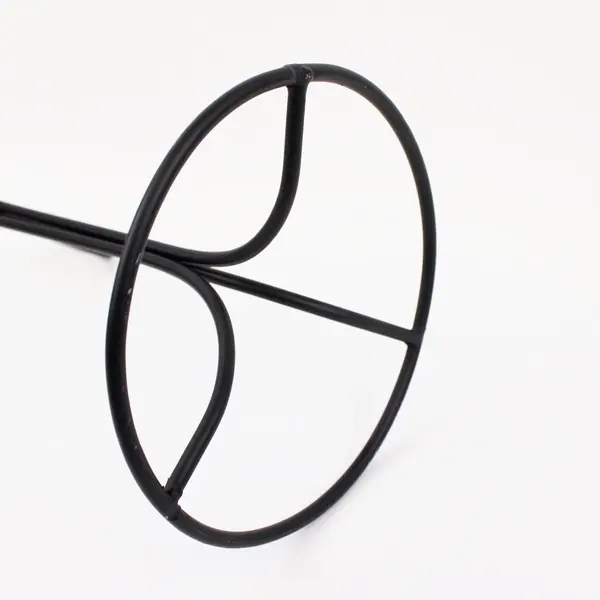 Wrought Iron Globe Ornament Display Stand Ornate Scrollwork 18 in