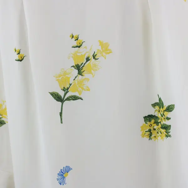 Sugar Lips Women's 1X Yellow Floral One-Shoulder Dress