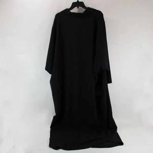 ILLord 718-DXMAXI Women's Black Dolman Button Maxi Dress 1X