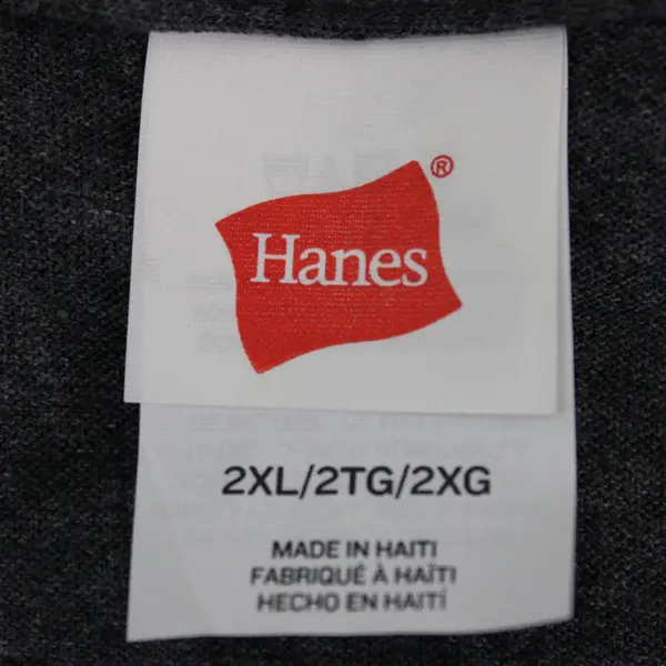 Hanes Men's 2XL Gray Long Sleeve T-Shirt Err On The Side Of Generosity
