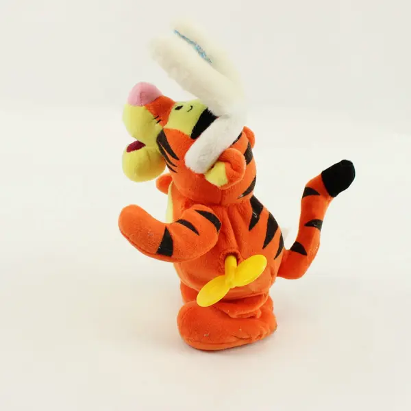 Disney Store Winnie the Pooh Tigger Easter Plush Bunny Ears Wind-Up 9"