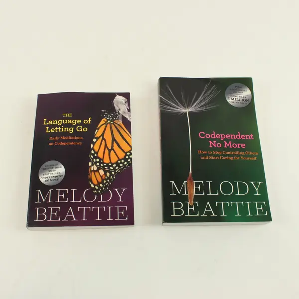 Lot of 2 Melody Beattie Codependency Books Paperback 1990 & 25th Anniversary