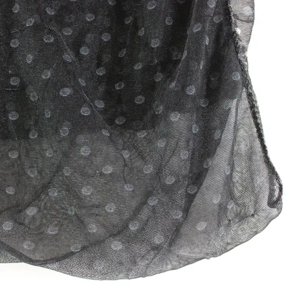 Black Polka Dot Textured Scarf 60 x 20 in