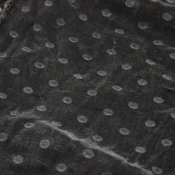 Black Polka Dot Textured Scarf 60 x 20 in