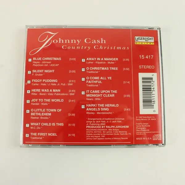 Johnny Cash Country Christmas CD 1992 Delta Music # 15 417
