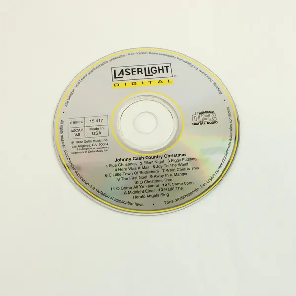 Johnny Cash Country Christmas CD 1992 Delta Music # 15 417