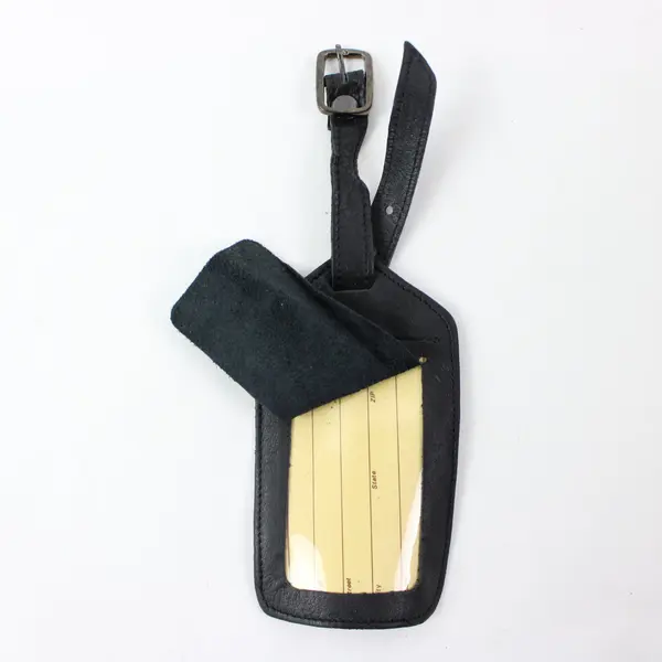 Sharper Image Radio Shoulder Strap w/ HARPER LIFE Leather Pouch Locks