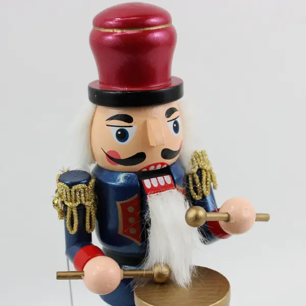 Jetec Handmade Animated Musical Drumming Soldier Nutcracker Decoration