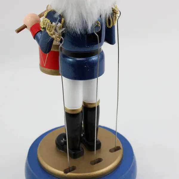Jetec Handmade Animated Musical Drumming Soldier Nutcracker Decoration