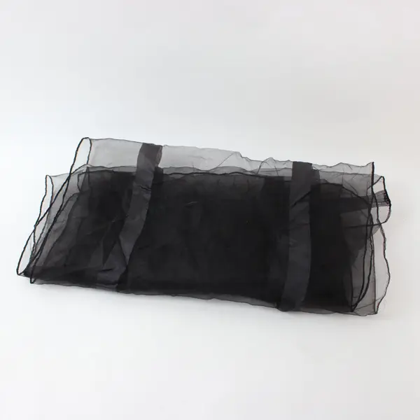 Black Sheer Scarf Lightweight Women's Fashion Accessory