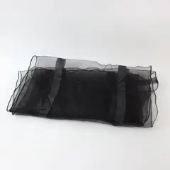 Black Sheer Scarf Lightweight Women's Fashion Accessory