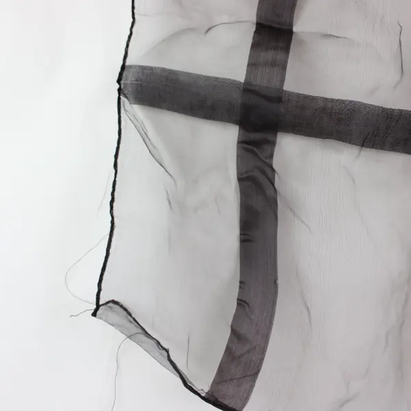 Black Sheer Scarf Lightweight Women's Fashion Accessory