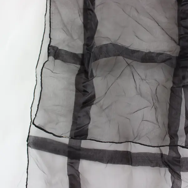 Black Sheer Scarf Lightweight Women's Fashion Accessory