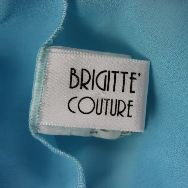 Brigitte Couture Light Blue Stole Neck Wrap Shawl Scarf