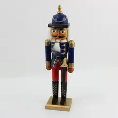 Holiday Inspirations Soldier Nutcracker Red And Blue Uniform 15"