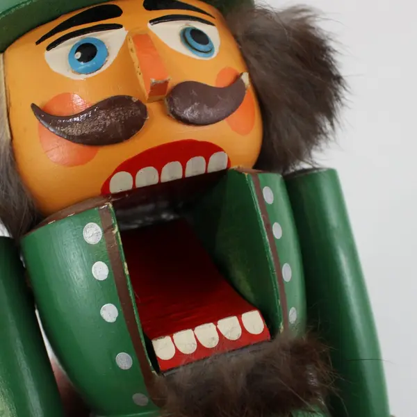 Erzgebirge Wooden Forester Nutcracker Germany 13.5 Inch As-Is