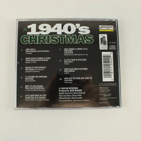 A 1940's Christmas CD 1998 Laserlight Bing Crosby Judy Garland Dinah Shore