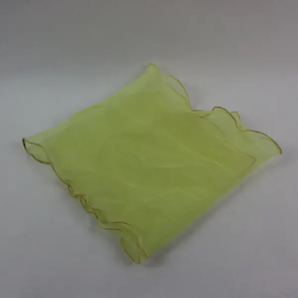 Yellow Ruffled-Edge Scarf