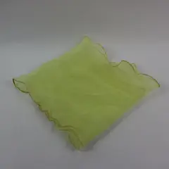 Yellow Ruffled-Edge Scarf