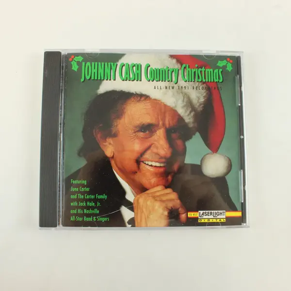 Johnny Cash Country Christmas CD 13 Tracks Delta Music 1992 15417