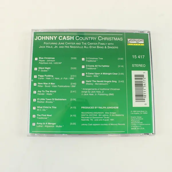 Johnny Cash Country Christmas CD 13 Tracks Delta Music 1992 15417