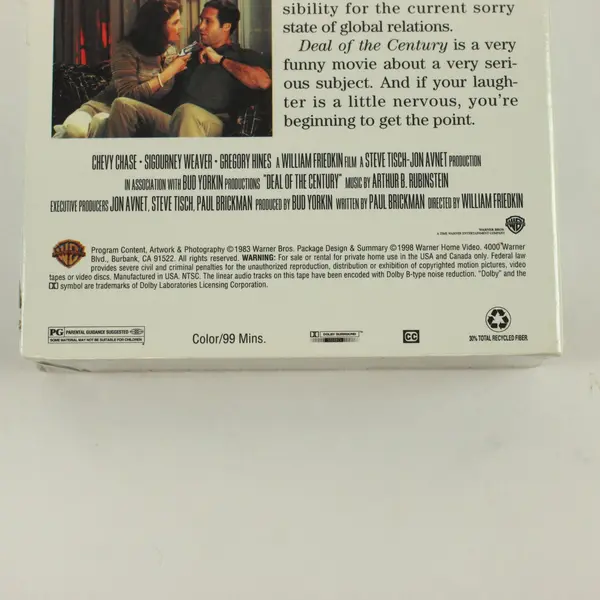 Deal of the Century VHS Movie 1998, #15882 Chevy Chase/Sigourney Weaver, Sealed 